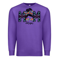 Purple mom autism Premium Sweatshirt - SublimationCraftShop