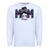 White mom autism Premium Sweatshirt - SublimationCraftShop