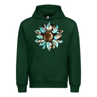 Foreset Green sunflower Urban Hoodie - BarkalooDesign