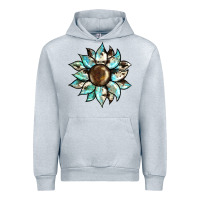 Heather Grey sunflower Urban Hoodie - BarkalooDesign