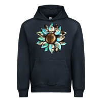 Navy sunflower Urban Hoodie - BarkalooDesign