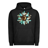 Pigment Black sunflower Urban Hoodie - BarkalooDesign