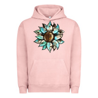 Pigment Salmon sunflower Urban Hoodie - BarkalooDesign