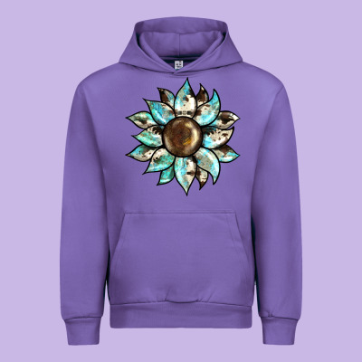 Sunflower Urban Hoodie Designed By Barkaloodesign