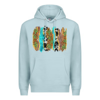 Blue Mist western brushstrokes Premium Hoodie - AdoDesignShop