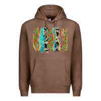 Chestnut western brushstrokes Premium Hoodie - AdoDesignShop
