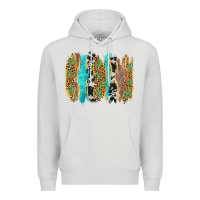 Dove Grey western brushstrokes Premium Hoodie - AdoDesignShop