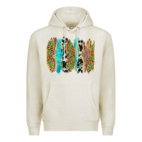 Oatmeal Heather western brushstrokes Premium Hoodie - AdoDesignShop