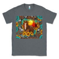 Charcoal Heather western horse and desert tumbler Classic Tee - RanaPortraitStore