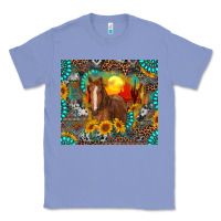 Colony Blue western horse and desert tumbler Classic Tee - RanaPortraitStore