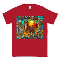 Red western horse and desert tumbler Classic Tee - RanaPortraitStore