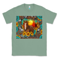 Sage western horse and desert tumbler Classic Tee - RanaPortraitStore