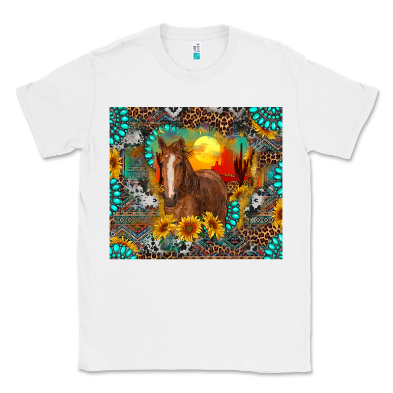 Western Horse And Desert Tumbler Classic Tee by RanaPortraitStore | Teevron