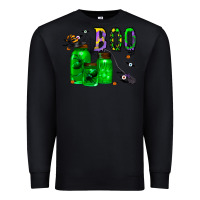 Black boo drink Premium Sweatshirt - CowhideDigitalArt