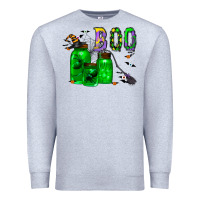 Heather Grey boo drink Premium Sweatshirt - CowhideDigitalArt