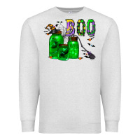 Oatmeal Heather boo drink Premium Sweatshirt - CowhideDigitalArt