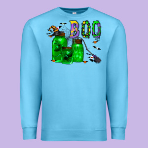Boo Drink Premium Sweatshirt Designed By Cowhidedigitalart