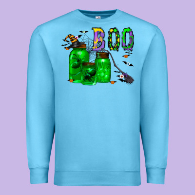 Boo Drink Premium Sweatshirt Designed By Cowhidedigitalart