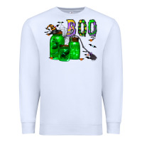 White boo drink Premium Sweatshirt - CowhideDigitalArt