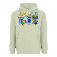 Matcha down syndrome coffee cups Heavyweight Hoodie - Zillion Design Studio