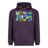 Plum down syndrome coffee cups Heavyweight Hoodie - Zillion Design Studio
