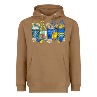 Toasted Coconut down syndrome coffee cups Heavyweight Hoodie - Zillion Design Studio