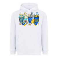 White down syndrome coffee cups Heavyweight Hoodie - Zillion Design Studio