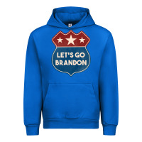 Cobalt Let's Go Brandon Shield Patch Urban Hoodie - Jasminsmagicworld
