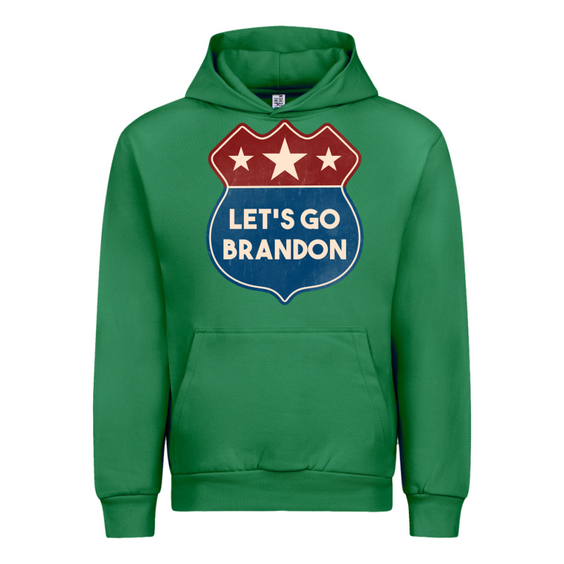 Let's Go Brandon Shield Patch Urban Hoodie by Jasminsmagicworld | Teevron