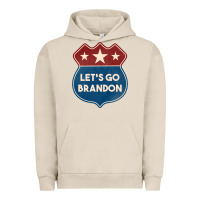 Pigment French Oak Let's Go Brandon Shield Patch Urban Hoodie - Jasminsmagicworld