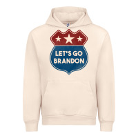 Sandshell Let's Go Brandon Shield Patch Urban Hoodie - Jasminsmagicworld