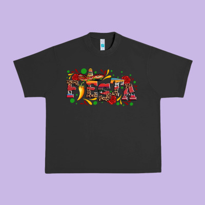 Fieasta With Sombrero Rose And Pepper Urban Heavy Tee Designed By Artiststas