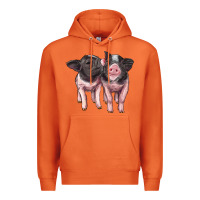 Carrot cute baby pigs Premium Hoodie - Artiststas
