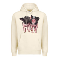 Tofu cute baby pigs Premium Hoodie - Artiststas