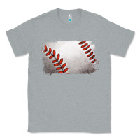 Heather Grey baseball brushstroke Classic Tee - RanaPortraitStore