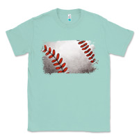 Seafoam baseball brushstroke Classic Tee - RanaPortraitStore