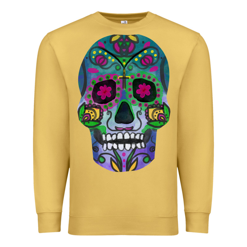 Sugar Skull Premium Sweatshirt by FaDigitalArtStudio | Teevron