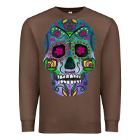 Chestnut sugar skull Premium Sweatshirt - FaDigitalArtStudio