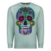 Seafoam sugar skull Premium Sweatshirt - FaDigitalArtStudio