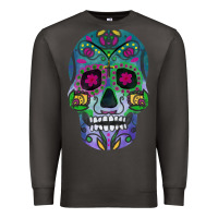 Smoke sugar skull Premium Sweatshirt - FaDigitalArtStudio