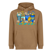 Toasted Coconut down syndrome coffee cups Heavyweight Hoodie - Zillion Design Studio