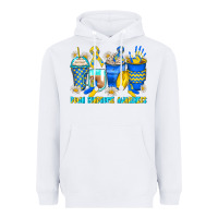White down syndrome coffee cups Heavyweight Hoodie - Zillion Design Studio