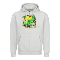 Dove Grey lucky vibes Zipper Hoodie - RanaPortraitStore