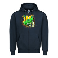 Navy lucky vibes Zipper Hoodie - RanaPortraitStore