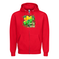Red lucky vibes Zipper Hoodie - RanaPortraitStore
