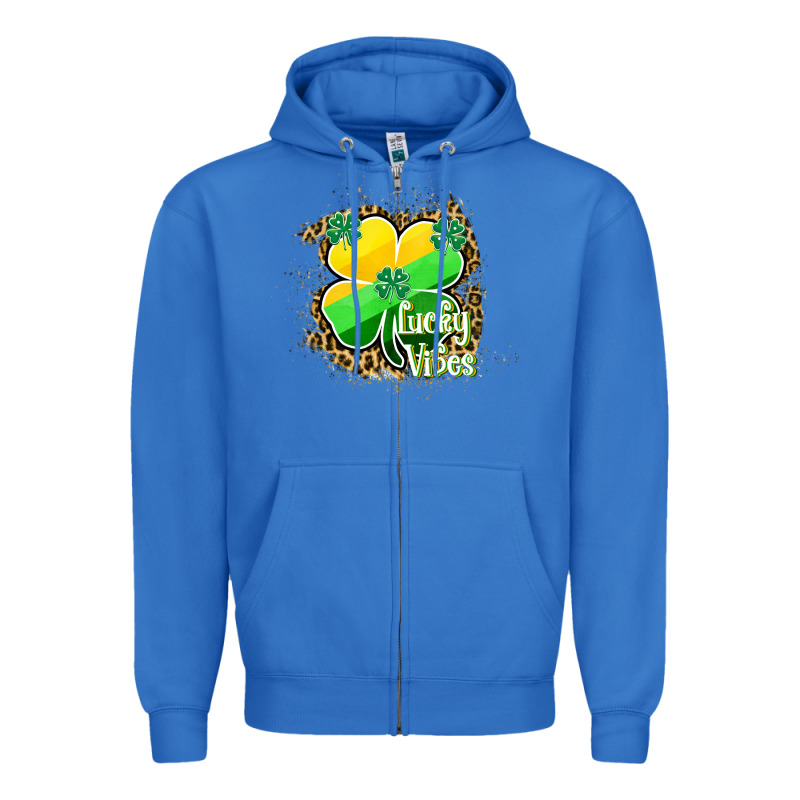 Lucky Vibes Zipper Hoodie by RanaPortraitStore | Teevron