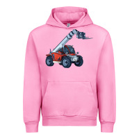 Fuchsia Pink Telehandler Urban Hoodie - LillyAllenDesigns