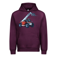Mauve Wine Telehandler Urban Hoodie - LillyAllenDesigns