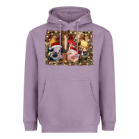 Lavender christmas farm animals Heavyweight Hoodie - RanaPortraitStore