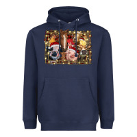 Christmas Farm Animals Heavyweight Hoodie | Teevron